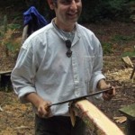 Paul making yurts 